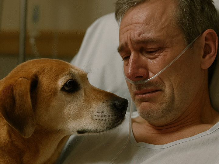 The Last Glance – An Unforgettable Farewell Between a Dog and Its Owner