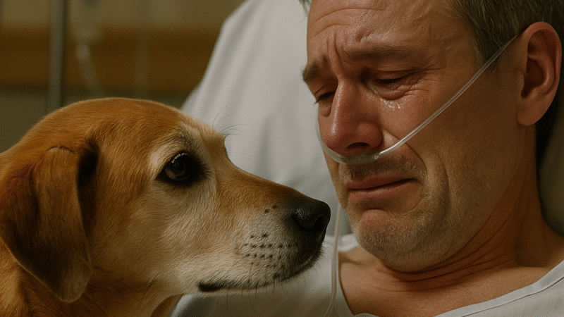 The Last Glance – An Unforgettable Farewell Between a Dog and Its Owner