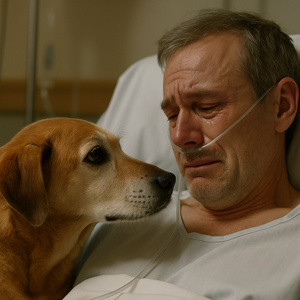 The Last Glance – An Unforgettable Farewell Between a Dog and Its Owner